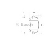 Колодки тормозные дисковые для AUDI A3, A4, A6, TT / SKODA OCTAVIA, SUPERB, YETI / VW CADDY, EOS, GOLF, JETTA, SCIROCCO, TOURAN <b>BOSCH 0 986 494 053</b>