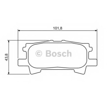 Колодки тормозные дисковые для LEXUS RX(GSU3#, MCU3#, MHU3#) / TOYOTA HARRIER(ACU3#, GSU3#, MCU3#, MHU3#) <b>BOSCH 0 986 494 224</b>