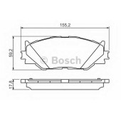 Колодки тормозные дисковые для LEXUS IS(ALE2#, AVE3#, GSE2#, GSE3#, USE2#) <b>BOSCH 0 986 494 316</b>