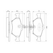 Колодки тормозные дисковые для DAIHATSU CHARADE / TOYOTA YARIS(KSP13#, KSP9#, NCP13#, NCP9#, NHP13#, NLP13#, NSP13#, NSP9#, SCP9#, ZSP9#) <b>BOSCH 0 986 494 101</b>