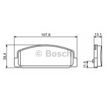 Колодки тормозные дисковые для MAZDA 323 F(BJ), 6(GG,GH,GY), 626(GF,GW), FAMILIA(BJ), PREMACY(CP) <b>BOSCH 0 986 424 817</b>
