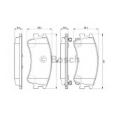Колодки тормозные дисковые для MAZDA 6(GG,GY) <b>BOSCH 0 986 494 079</b>