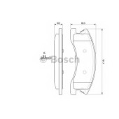 Колодки тормозные дисковые для JEEP GRAND CHEROKEE(WG,WJ) <b>BOSCH 0 986 424 823</b>