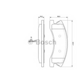 Колодки тормозные дисковые для JEEP GRAND CHEROKEE(WG,WJ) <b>BOSCH 0 986 424 823</b>