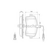 Колодки тормозные дисковые для PEUGEOT 407(6D#,6E#) <b>BOSCH 0 986 494 097</b>