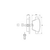 Колодки тормозные дисковые для CITROEN C4(B7,LA#,LC#) / PEUGEOT 207(WA#,WC#,WD#,WK#), 307(3A/C,3B,3E,3H), 308(4A#,4C#), 408 <b>BOSCH 0 986 494 099</b>