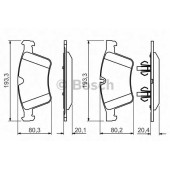 Колодки тормозные дисковые для MERCEDES GL(X164), M(W164), R(V251,W251) <b>BOSCH 0 986 494 427</b>