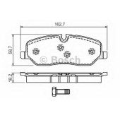 Колодки тормозные дисковые для LAND ROVER DISCOVERY(LA,LA#,TAA), RANGE ROVER(LM,LS) <b>BOSCH 0 986 494 147</b>