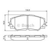 Колодки тормозные дисковые для SUBARU TREZIA / TOYOTA AURIS, COROLLA, PRIUS PLUS, RAV 4, URBAN CRUISER, VERSO S <b>BOSCH 0 986 494 240</b>