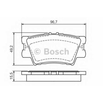 Колодки тормозные дисковые для TOYOTA AURION(ACV4#, GSV4#), CAMRY(#XV4#), RAV 4(ACA3#, ACE#, ALA3#, ALA4#, AVA4#, GSA3#, WWA4#, ZSA3#, ZSA4#) <b>BOSCH 0 986 494 154</b>