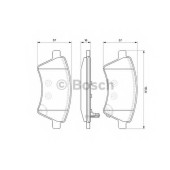 Колодки тормозные дисковые для FIAT SEDICI(FY#) / SUZUKI SX4(EY,GY) <b>BOSCH 0 986 494 129</b>