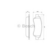 Колодки тормозные дисковые для CITROEN JUMPER / FIAT DUCATO(250,290) / PEUGEOT BOXER <b>BOSCH 0 986 494 110</b>