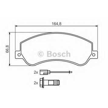 Колодки тормозные дисковые для FORD TRANSIT / VW AMAROK(2H#,S1B) <b>BOSCH 0 986 494 170</b>