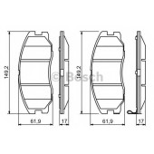Колодки тормозные дисковые для CHEVROLET CAPTIVA(C100,C140) / OPEL ANTARA <b>BOSCH 0 986 494 250</b>
