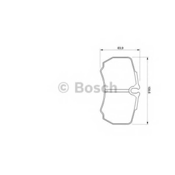 Колодки тормозные дисковые для FORD TRANSIT <b>BOSCH 0 986 424 750</b>