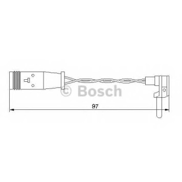 Сигнализатор износа тормозных колодок BOSCH 1 987 474 966