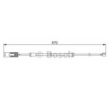 Сигнализатор износа тормозных колодок BOSCH 1 987 474 954
