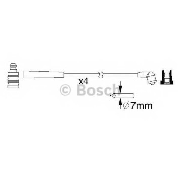 Комплект проводов зажигания BOSCH 0 986 357 195