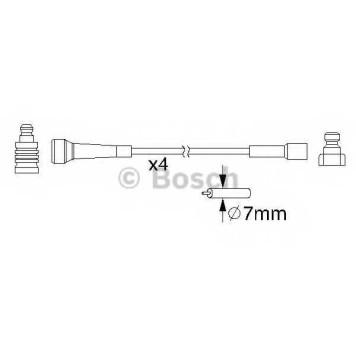 Комплект проводов зажигания BOSCH 0 986 357 210
