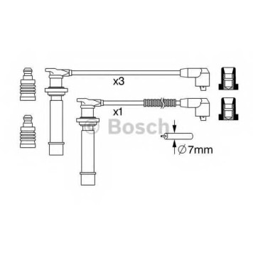 Комплект проводов зажигания BOSCH 0 986 357 239