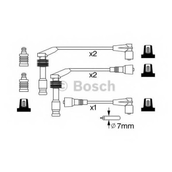 Комплект проводов зажигания BOSCH 0 986 357 242