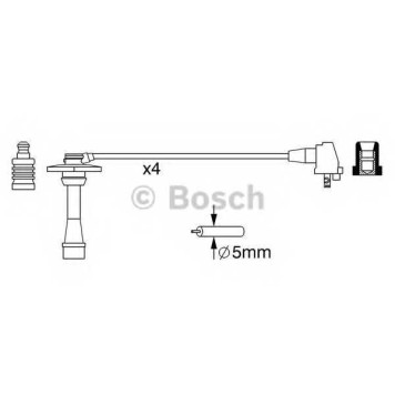 Комплект проводов зажигания BOSCH 0 986 357 259