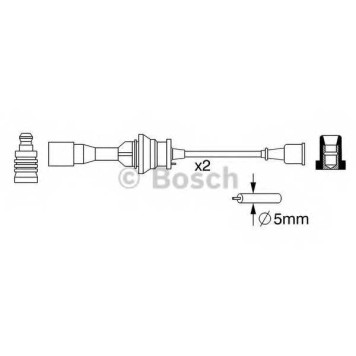 Комплект проводов зажигания BOSCH 0 986 357 266