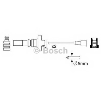 Комплект проводов зажигания BOSCH 0 986 357 273