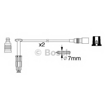 Комплект проводов зажигания BOSCH 0 986 356 311