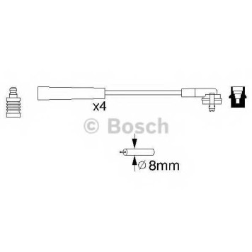 Комплект проводов зажигания BOSCH 0 986 356 700