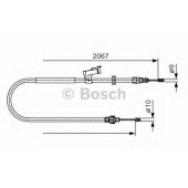 Трос стояночной тормозной системы BOSCH 1 987 482 134