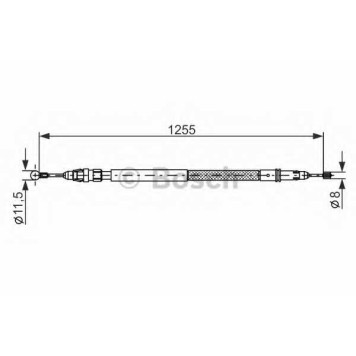 Трос стояночной тормозной системы BOSCH 1 987 482 235