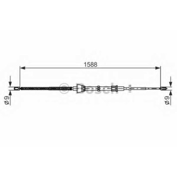 Трос стояночной тормозной системы BOSCH 1 987 482 266