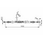 Трос стояночной тормозной системы BOSCH 1 987 482 277