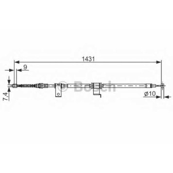 Трос стояночной тормозной системы BOSCH 1 987 482 293
