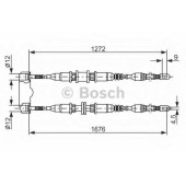 Трос стояночной тормозной системы BOSCH 1 987 477 136