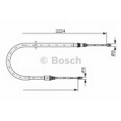 Трос стояночной тормозной системы BOSCH 1 987 482 303