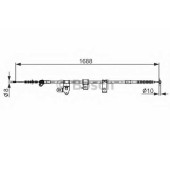 Трос стояночной тормозной системы BOSCH 1 987 482 306