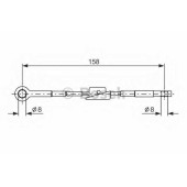 Трос стояночной тормозной системы BOSCH 1 987 482 242
