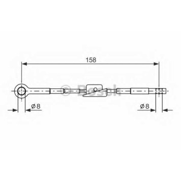 Трос стояночной тормозной системы BOSCH 1 987 482 242