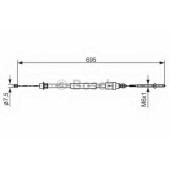 Трос стояночной тормозной системы BOSCH 1 987 477 572