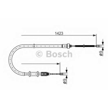 Трос стояночной тормозной системы BOSCH 1 987 477 632