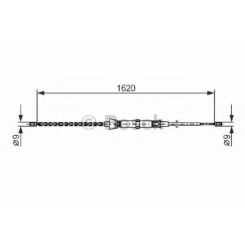 Трос стояночной тормозной системы BOSCH 1 987 477 684
