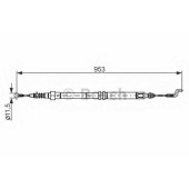 Трос стояночной тормозной системы BOSCH 1 987 477 707