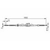 Трос стояночной тормозной системы BOSCH 1 987 477 813