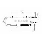 Трос стояночной тормозной системы BOSCH 1 987 477 910