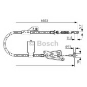 Трос стояночной тормозной системы BOSCH 1 987 477 915