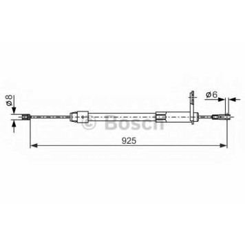 Трос стояночной тормозной системы BOSCH 1 987 477 846