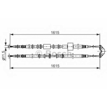 Трос стояночной тормозной системы BOSCH 1 987 477 935