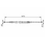 Трос стояночной тормозной системы BOSCH 1 987 477 948